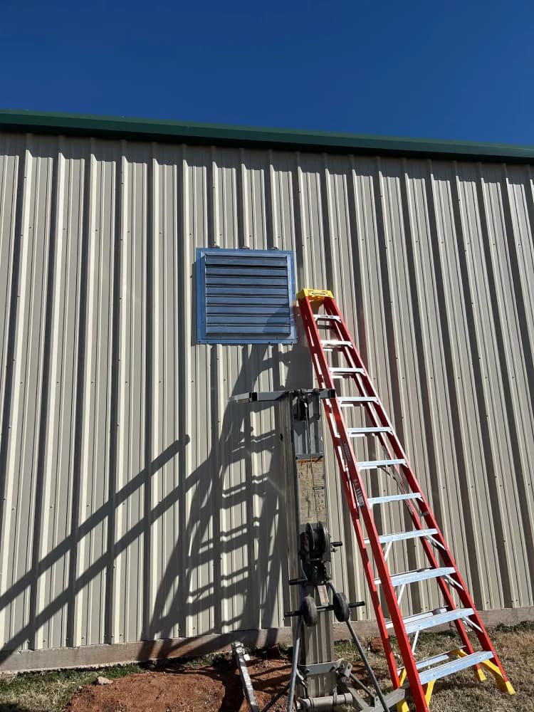 Commercial kitchen exhaust installation